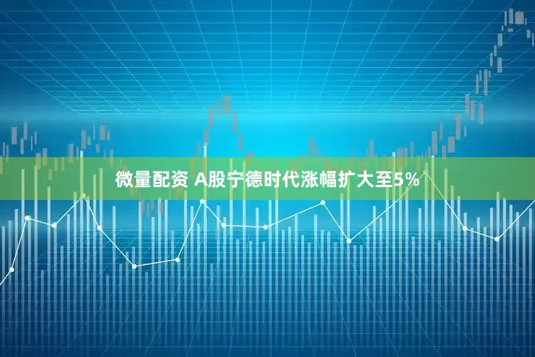 微量配资 A股宁德时代涨幅扩大至5%
